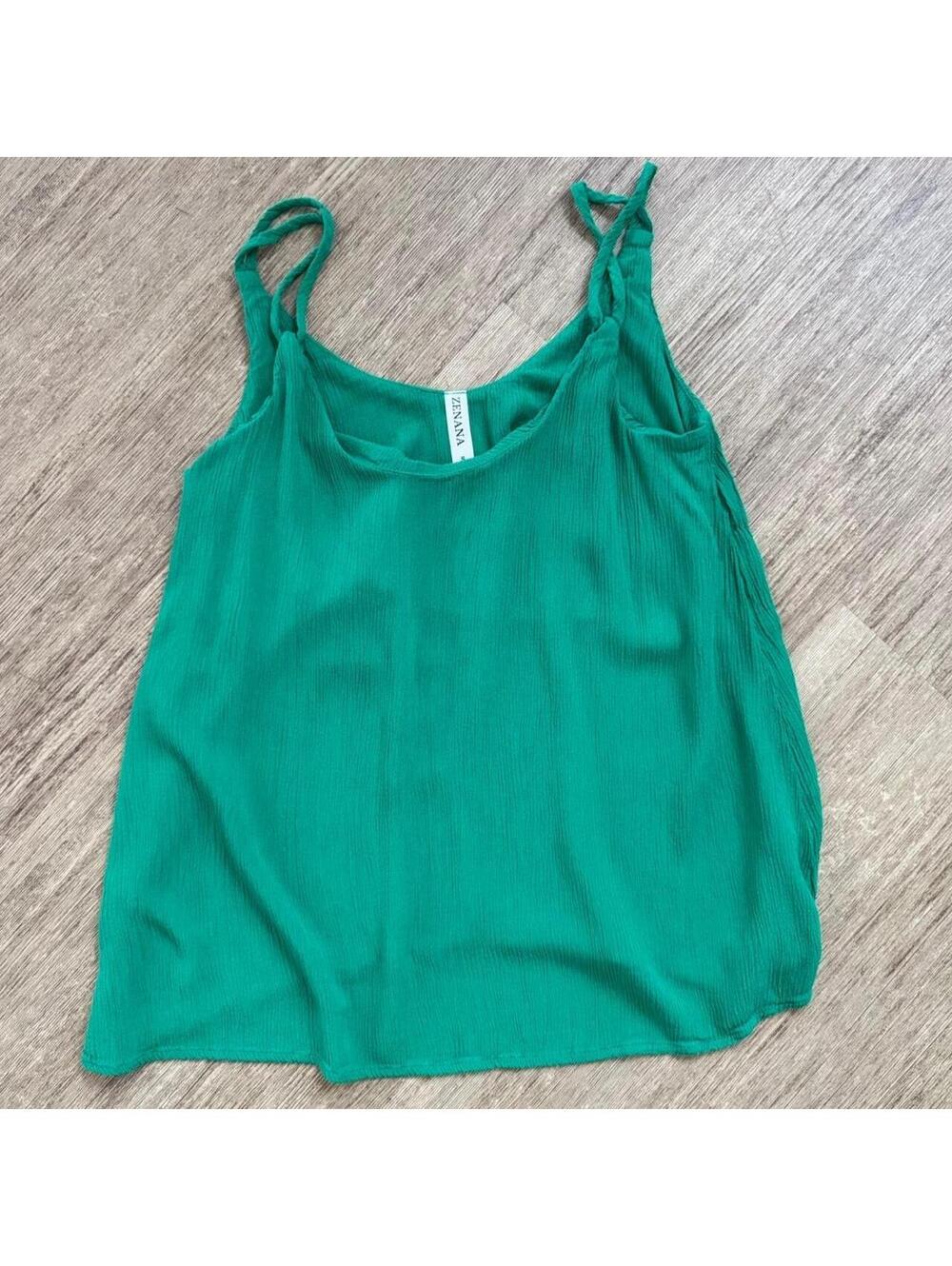 Zenana Women's Small Green tank
